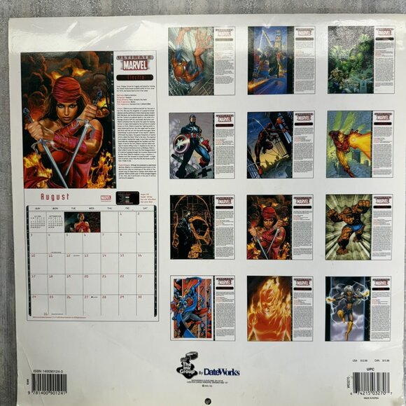 Marvel Fanastic 4 X-Men Justice League 4 Calenders Unused 2003 2004 2005 Vintage - Picture 7 of 16